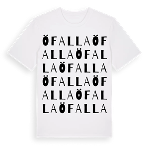 Öfalla ordlek t-shirt – ekologisk bomull t-shirt från Pinshirt