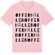 Pink Cotton t-shirt med Offerhällen ordlek t-shirt