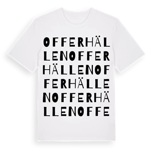 Offerhällen ordlek t-shirt – ekologisk bomull t-shirt från Pinshirt