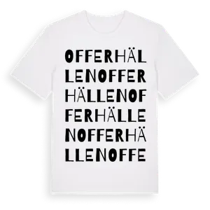 Offerhällen ordlek t-shirt – ekologisk bomull t-shirt från Pinshirt