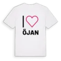 Jag älskar Öjan t-shirt stort tryck