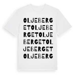 Oljeberget ordlek t-shirt – ekologisk bomull t-shirt från Pinshirt