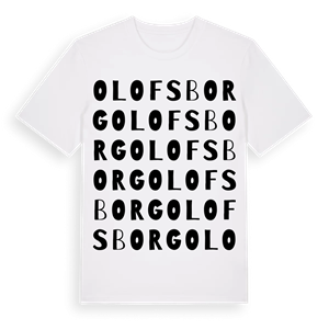 Olofsborg ordlek t-shirt – ekologisk bomull t-shirt från Pinshirt