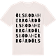 Vintage White t-shirt med Ölsboda herrgård ordlek t-shirt