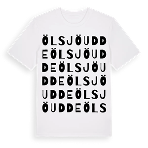 Ölsjöudde ordlek t-shirt – ekologisk bomull t-shirt från Pinshirt