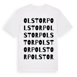 Olstorp ordlek t-shirt – ekologisk bomull t-shirt från Pinshirt