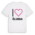 Jag älskar Ölunda t-shirt stort tryck