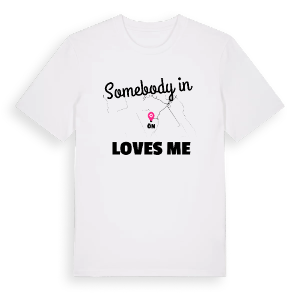 Någon i Ön älskar mig t-shirt – ekologisk bomull t-shirt från Pinshirt