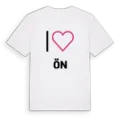 Jag älskar Ön t-shirt stort tryck