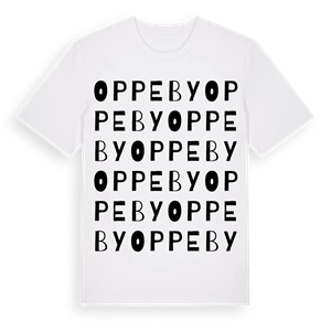Oppeby ordlek t-shirt – ekologisk bomull t-shirt från Pinshirt
