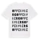 White t-shirt med Oppebyberg ordlek t-shirt