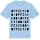 Blue Soul t-shirt med Oppebyboda ordlek t-shirt