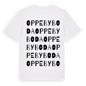 Oppebyboda ordlek t-shirt – ekologisk bomull t-shirt från Pinshirt