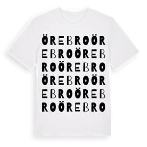 Örebro ordlek t-shirt – ekologisk bomull t-shirt från Pinshirt