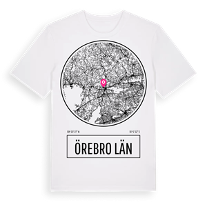 Örebro län t-shirt – ekologisk bomull t-shirt från Pinshirt