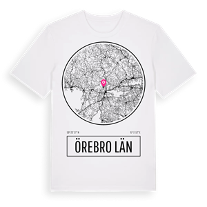 Örebro län t-shirt – ekologisk bomull t-shirt från Pinshirt