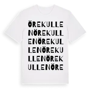 Örekullen ordlek t-shirt – ekologisk bomull t-shirt från Pinshirt