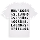Örkaggsnäs. Ljungås 483 ordlek t-shirt