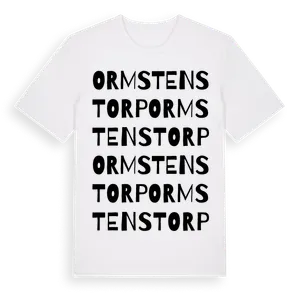 Ormstenstorp ordlek t-shirt – ekologisk bomull t-shirt från Pinshirt