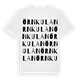Örnkulan ordlek t-shirt
