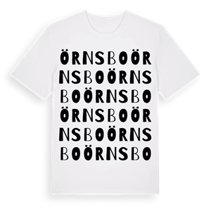 Örnsbo ordlek t-shirt – ekologisk bomull t-shirt från Pinshirt