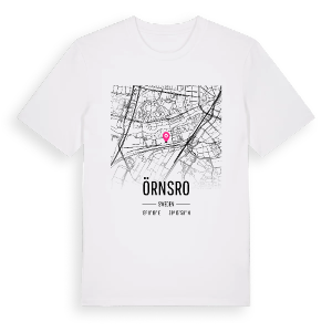 Örnsro karta t-shirt – ekologisk bomull t-shirt från Pinshirt