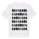 White t-shirt med Örnsro ordlek t-shirt