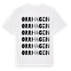 White t-shirt med Orrhagen ordlek t-shirt
