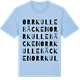 Blue Soul t-shirt med Orrkullebäcken ordlek t-shirt