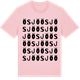 Pink Cotton t-shirt med Ösjö ordlek t-shirt