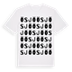 White t-shirt med Ösjö ordlek t-shirt