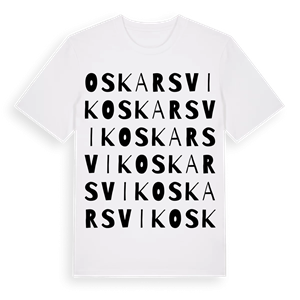 Oskarsvik ordlek t-shirt – ekologisk bomull t-shirt från Pinshirt