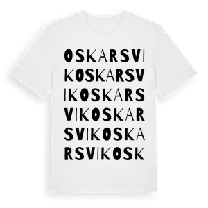 Oskarsvik ordlek t-shirt – ekologisk bomull t-shirt från Pinshirt