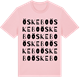 Pink Cotton t-shirt med Öskebo ordlek t-shirt