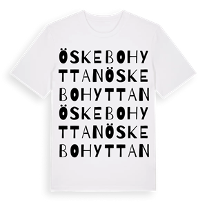 Öskebohyttan ordlek t-shirt – ekologisk bomull t-shirt från Pinshirt