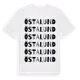 White t-shirt med Östalund ordlek t-shirt