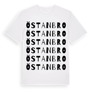 Östanbro ordlek t-shirt – ekologisk bomull t-shirt från Pinshirt