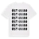 White t-shirt med Östanbro ordlek t-shirt