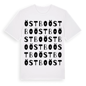Östbo ordlek t-shirt – ekologisk bomull t-shirt från Pinshirt