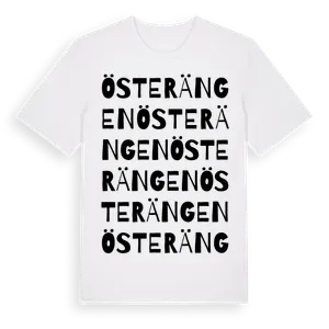 Österängen ordlek t-shirt – ekologisk bomull t-shirt från Pinshirt