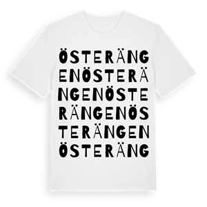 Österängen ordlek t-shirt – ekologisk bomull t-shirt från Pinshirt