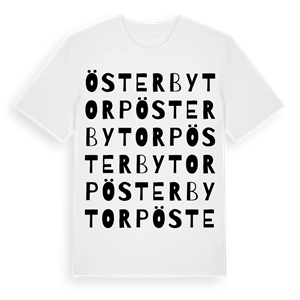 Österbytorp ordlek t-shirt – ekologisk bomull t-shirt från Pinshirt
