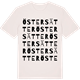 Vintage White t-shirt med Östersätter ordlek t-shirt