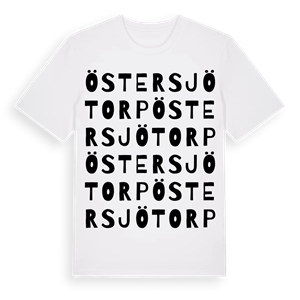 Östersjötorp ordlek t-shirt – ekologisk bomull t-shirt från Pinshirt