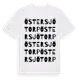 White t-shirt med Östersjötorp ordlek t-shirt