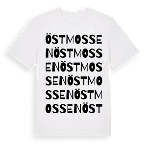 Östmossen ordlek t-shirt – ekologisk bomull t-shirt från Pinshirt
