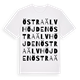 White t-shirt med Östra Älvhöjden ordlek t-shirt