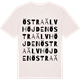 Vintage White t-shirt med Östra Älvhöjden ordlek t-shirt