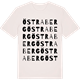 Vintage White t-shirt med Östra Berg ordlek t-shirt