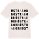 Vintage White t-shirt med Östra Born ordlek t-shirt